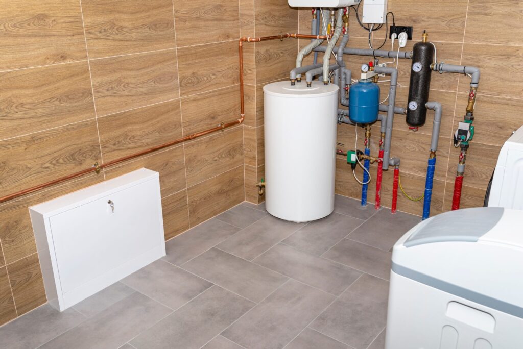 Residential water heater and plumbing system installed in Carlisle